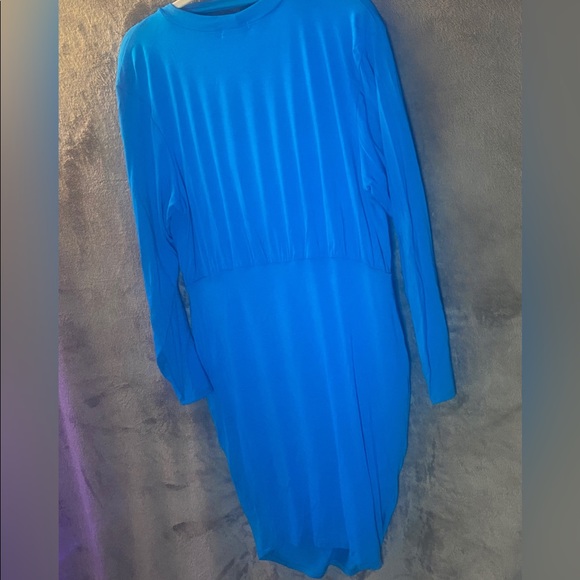 Rebdolls “Monopoly” Cowl Neck Mini Dress - Blue - Picture 5 of 7